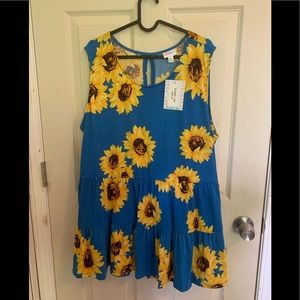 Eliana Sunflower🌻 Top Lularoe 2X NWT